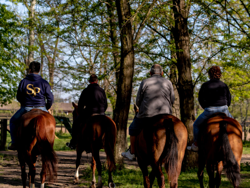 Cabalgatas al lado de los álamos